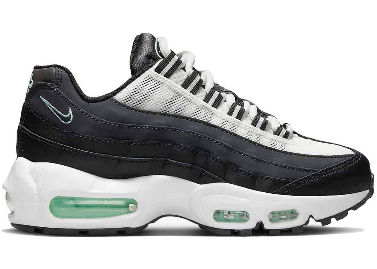 Recraft White Anthracite Mint Foam (GS) - Nike Air Max 95 - product image from the listing.