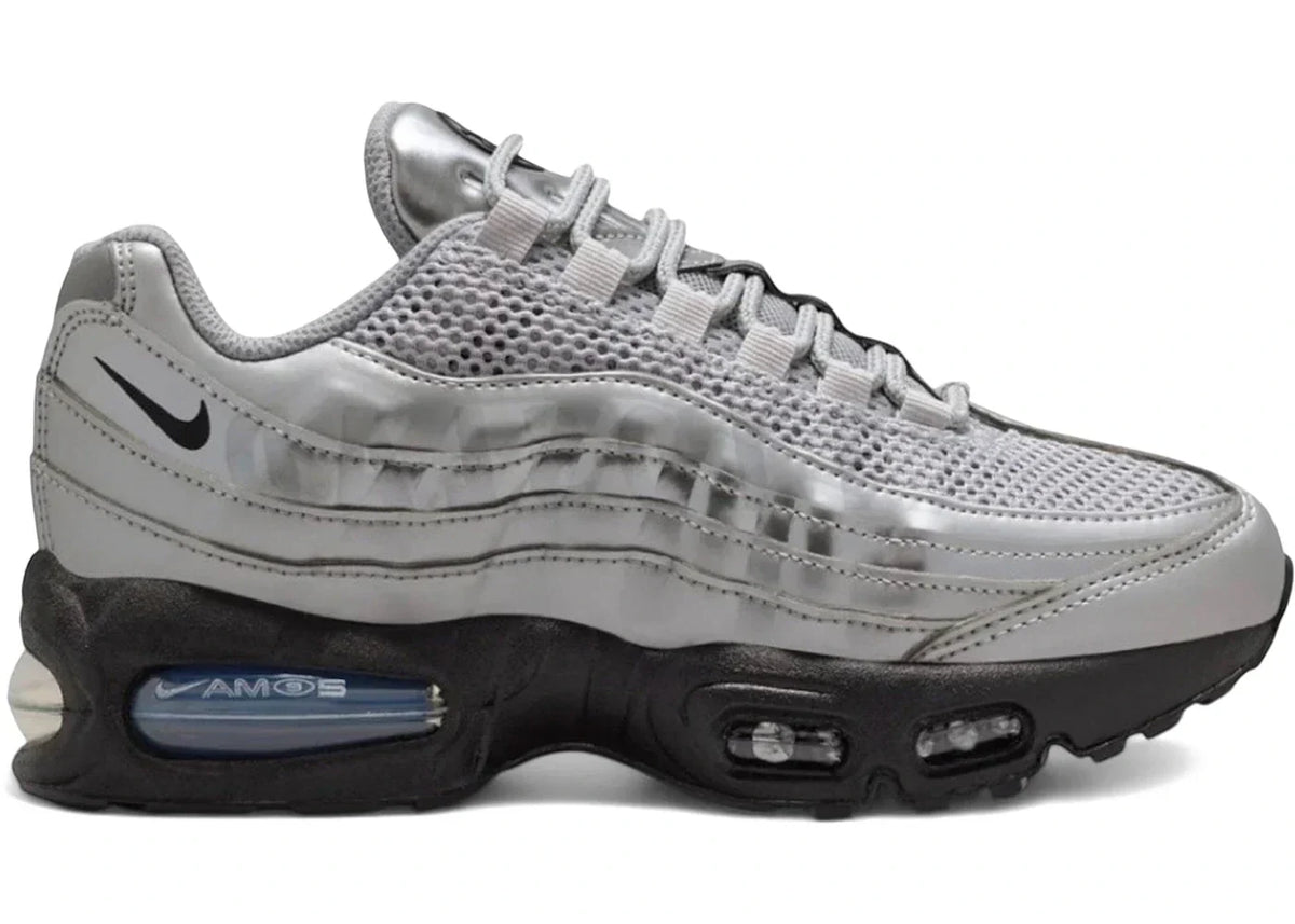 Nike Air Max 95 SE Big Bubble Total 90 in Metallic Silver - product image from the listing.