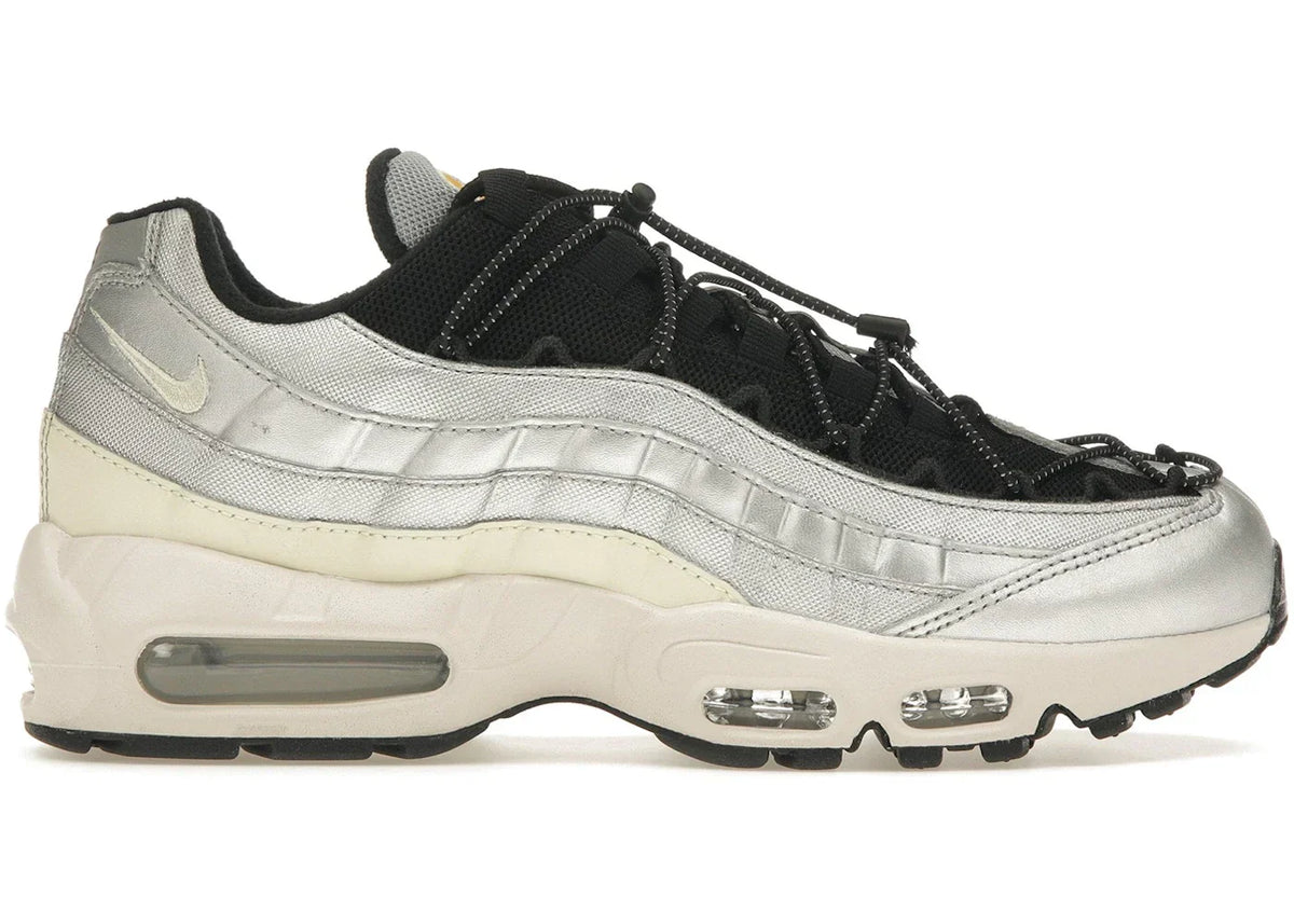 Women's Nike Air Max 95 Toggle Metallic Silver Alabaster - product image from the listing.