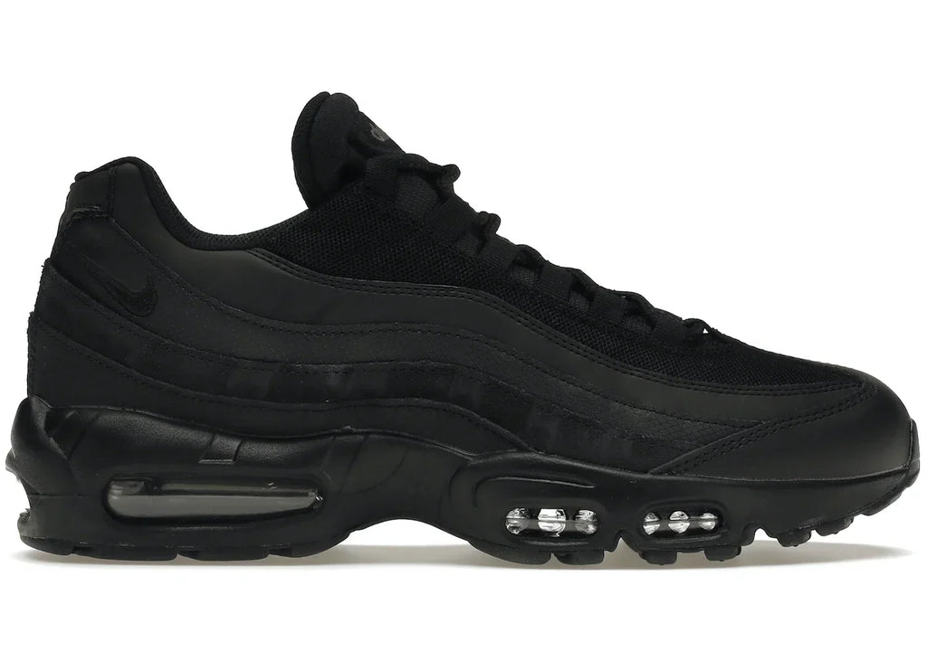 Nike Air Max 95 Essential Triple in Black - product image from the listing.