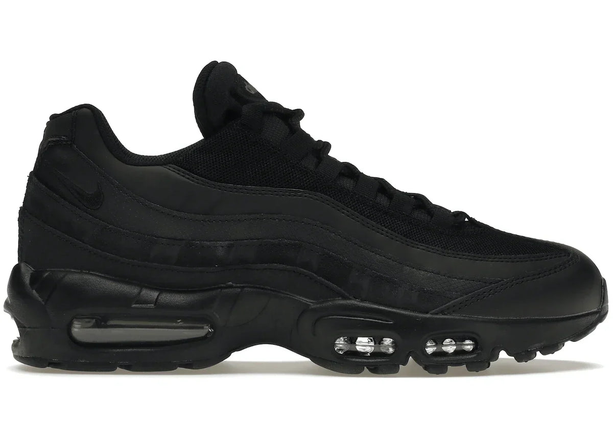 Nike Air Max 95 Essential Triple in Black - product image from the listing.