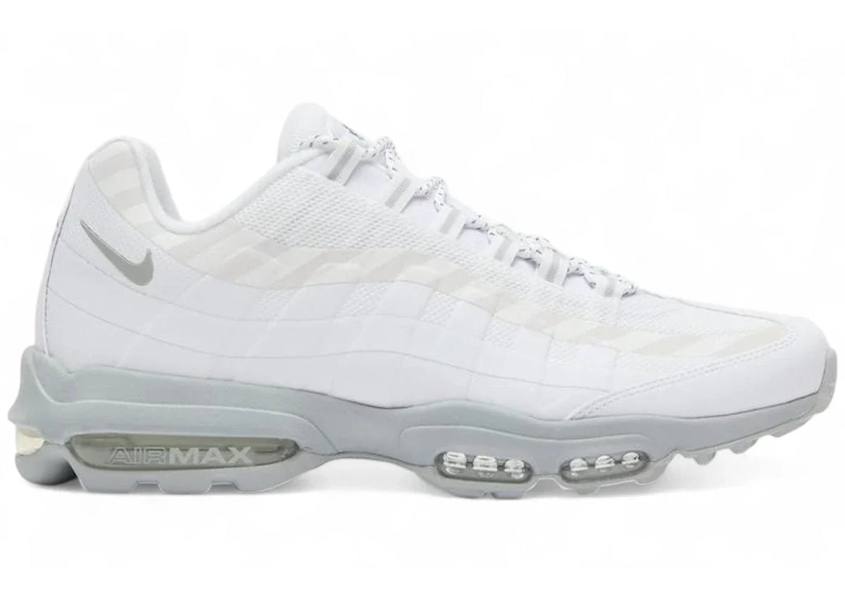 Nike Air Max 95 Ultra Caution Strip in White Grey - product image from the listing.