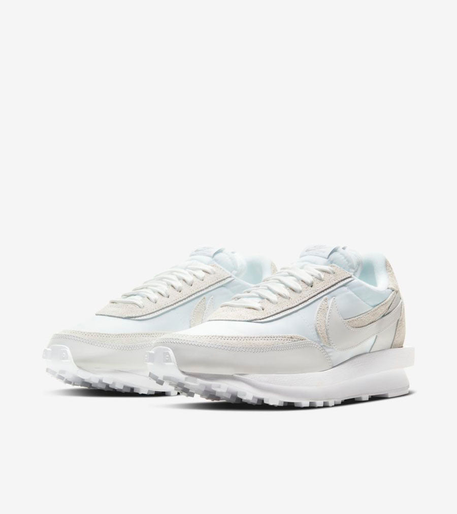 Nike x sacai LDV Waffle White Nylon Trainers BV0073-101 - product image from the listing.