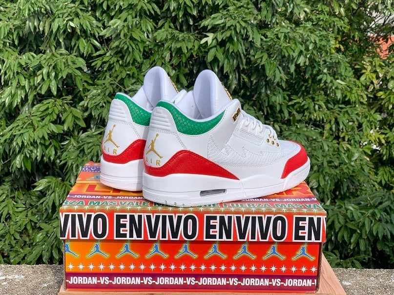"Meicoei Vuelo" Air Jordan 3 Retro - product image from the listing.