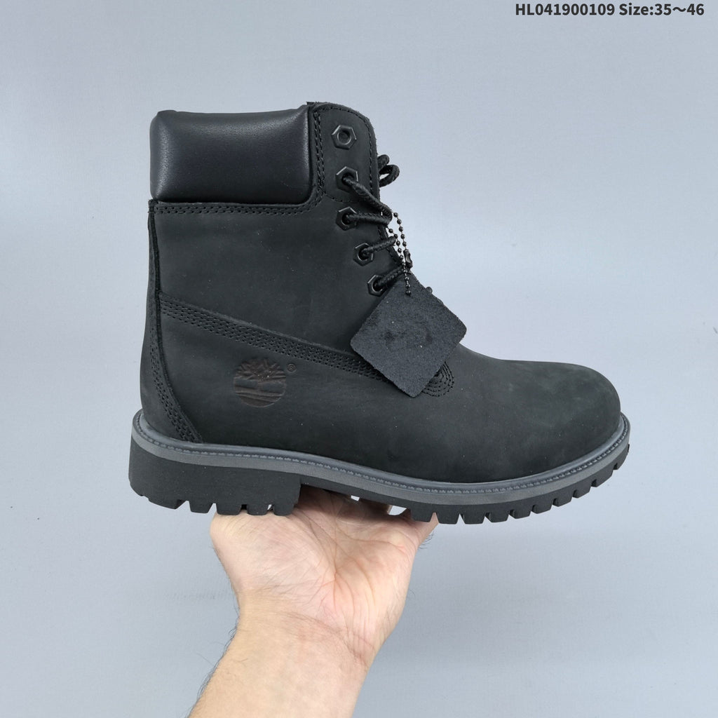 Timberland 6-Inch Lace-Up Boot in Wheat or in Black - product image from the listing.