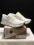 On Cloud X 4 Sneakers, in White and Yellow - product image from the listing.