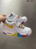 Nike Air Jordan 4 Sneakers in White Multicolor - product image from the listing.
