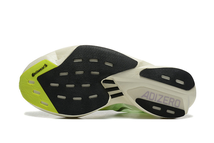 Adidas Adizero Adios Pro 3 Running Shoes, Neon in Green - product image from the listing.