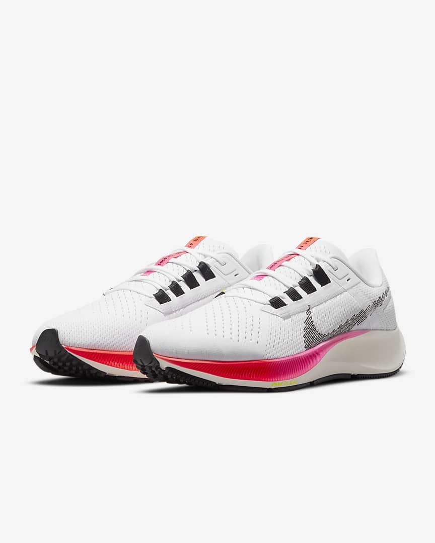 Nike Air Zoom Pegasus 38 Running Shoes in White DJ5397-100 - product image from the listing.