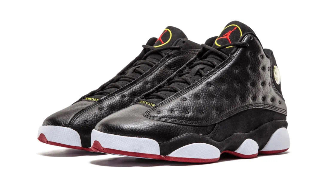 Air Jordan 13 Playoffs Black Red High-Top Sneakers - product image from the listing.