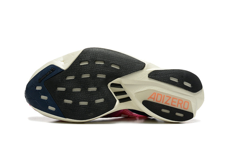Adidas Adizero Adios Pro 3 Running Shoes in Pink Purple - product image from the listing.