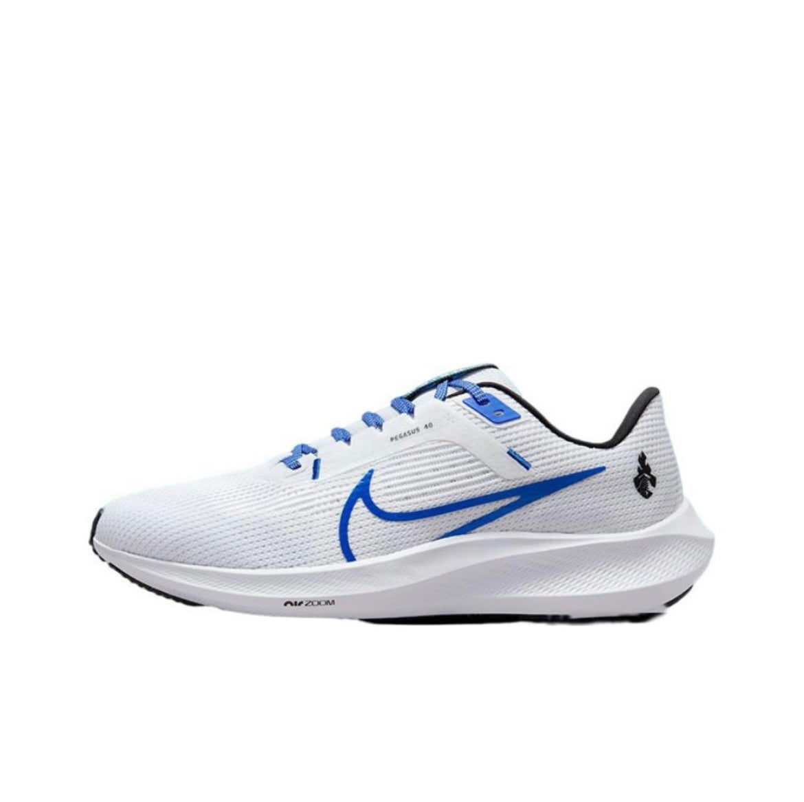 Nike Air Zoom Pegasus 40 Running Shoes in White Blue FJ2843-100 - product image from the listing.