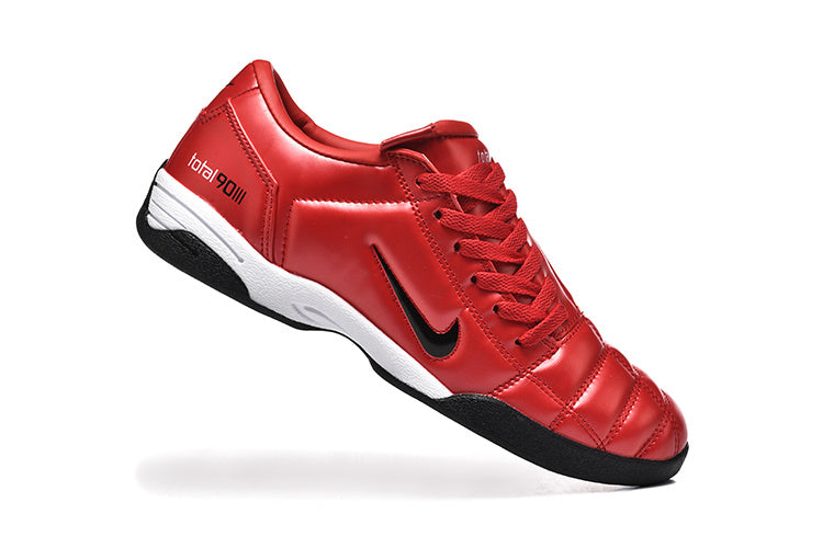 Nike Total 90 Indoor Soccer Shoes in Red Black - product image from the listing.