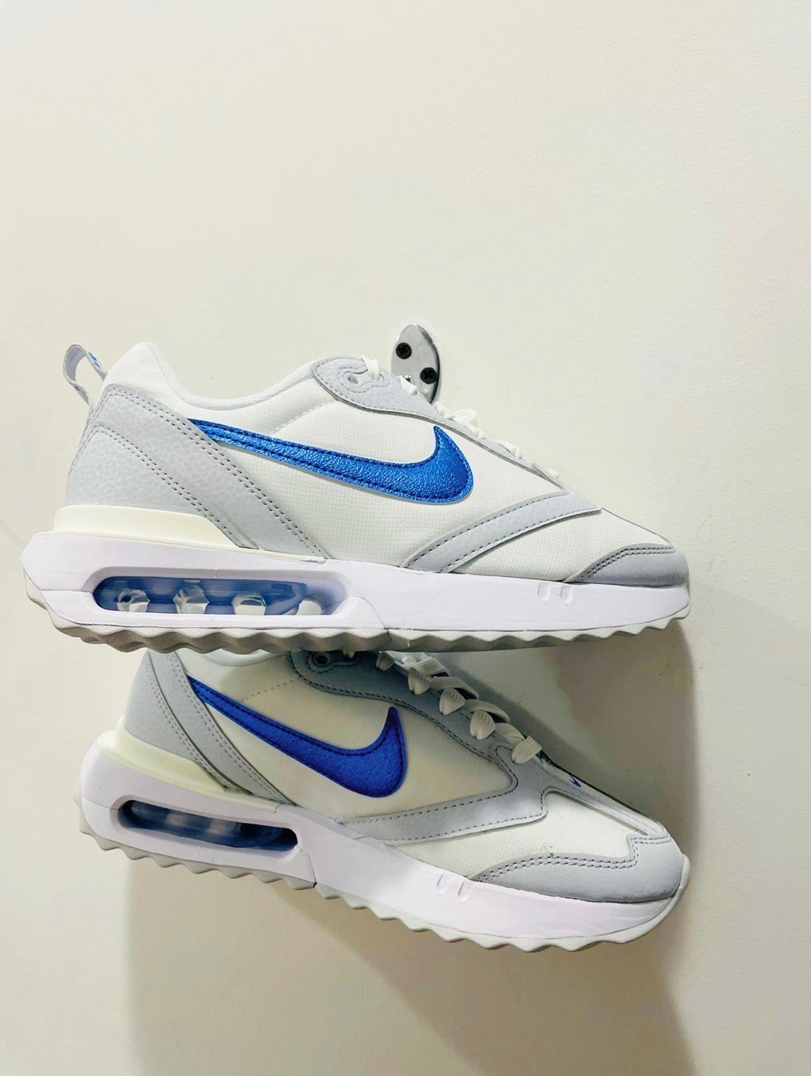 Nike Air Max Dawn DR2395-100 Sneakers in White and Grey - product image from the listing.