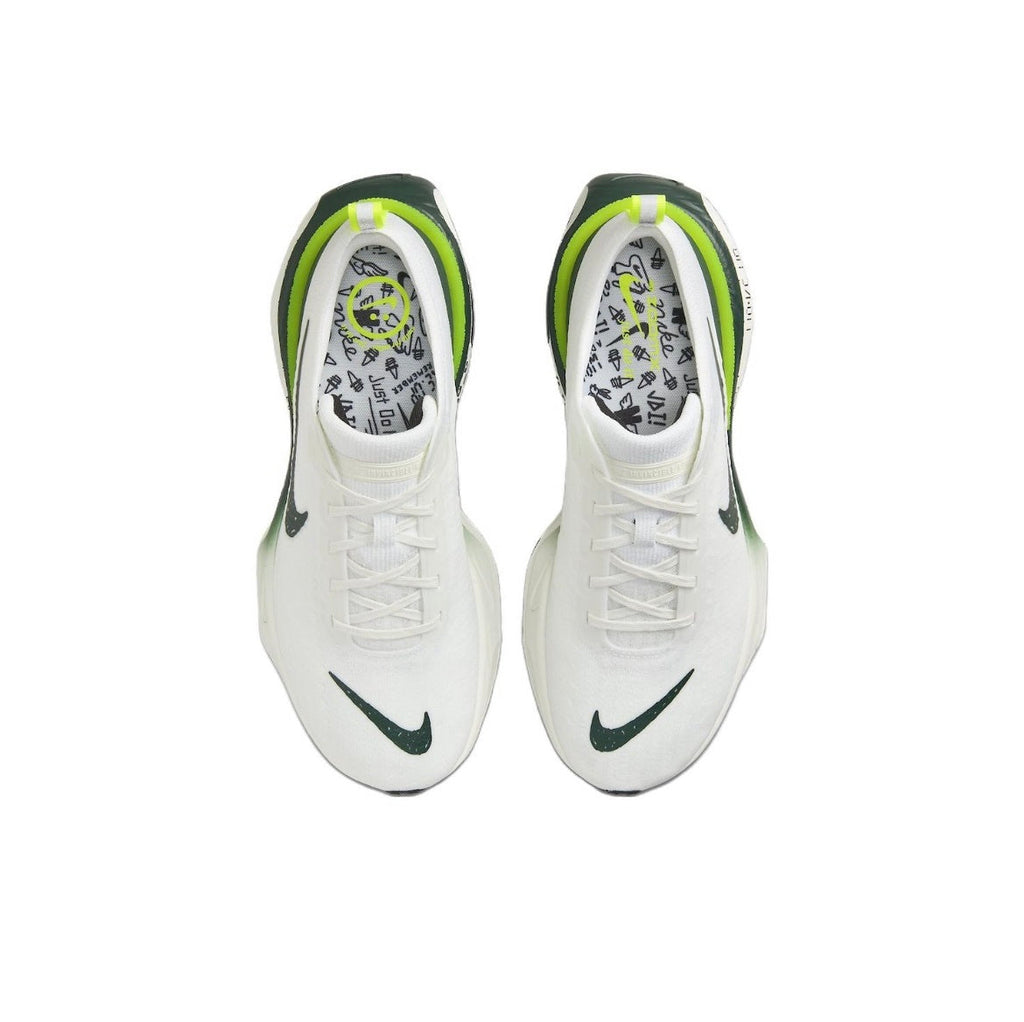 Nike ZoomX Invincible Run 3 Running Shoes in White Green FZ4018-100 - product image from the listing.