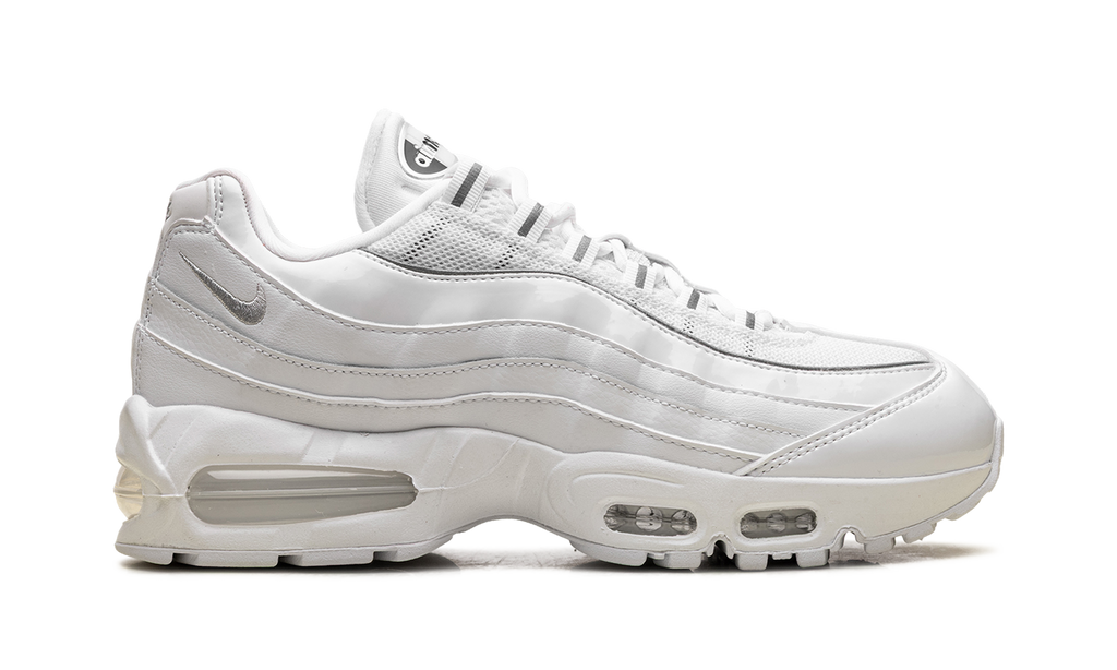 Women's Nike Air Max 95 "White Patent" IB6397 100 - product image from the listing.