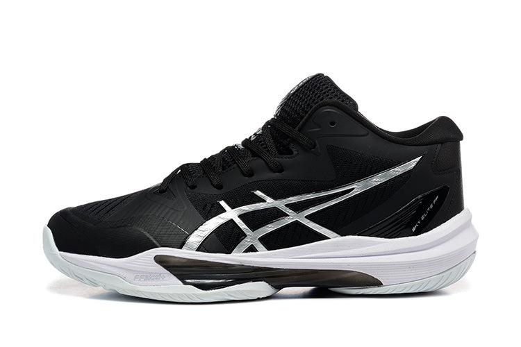 ASICS Sky Elite FF MT 3 Black Silver Indoor Court Footwear - product image from the listing.
