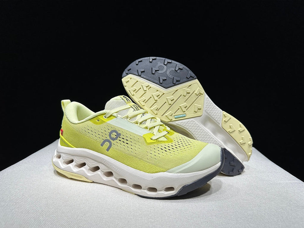 On Cloudsurfer Trail 2 Trail Running Shoes, in Ivory Lime - product image from the listing.