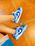 Nike Dunk Low Retro QS Argon Sneakers in Blue DN1431-001 - product image from the listing.
