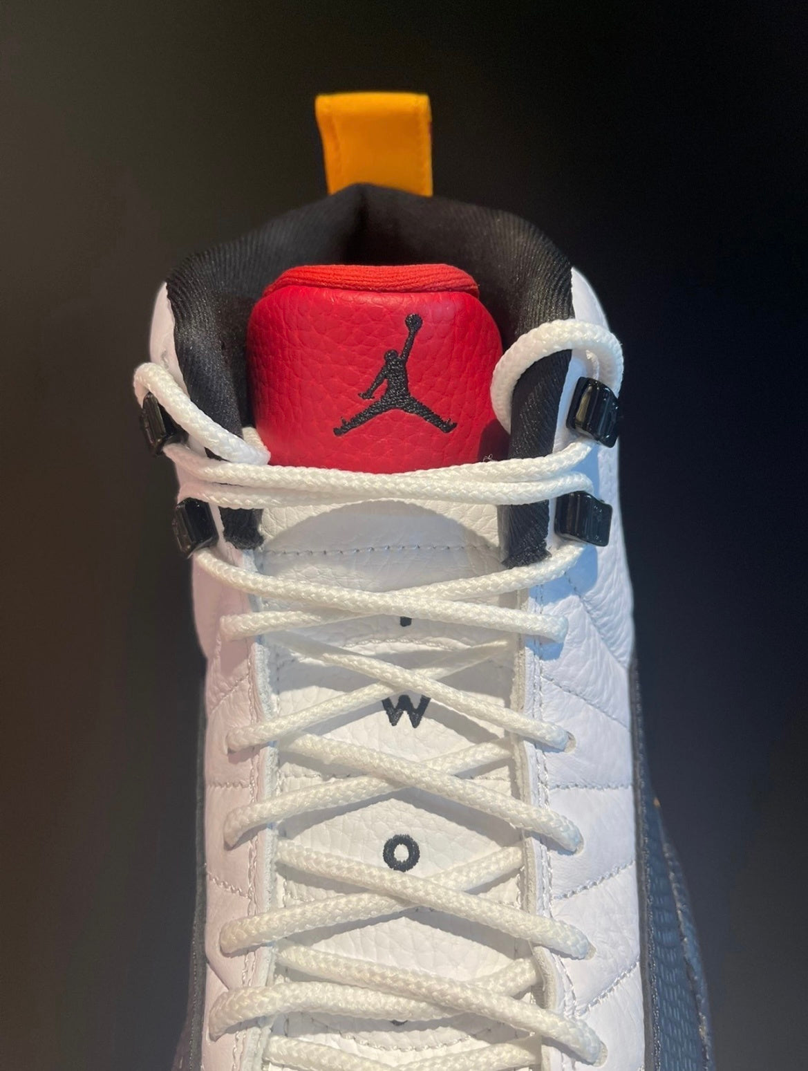 Air Jordan 12 25 Years in China White Black Yellow DR8887-100 - product image from the listing.