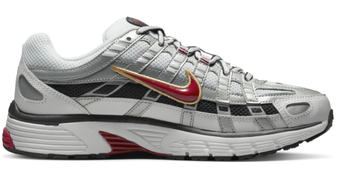 Women's Nike P-6000 CNPT 'Metallic Silver Red' (BV1021-101) - product image from the listing.