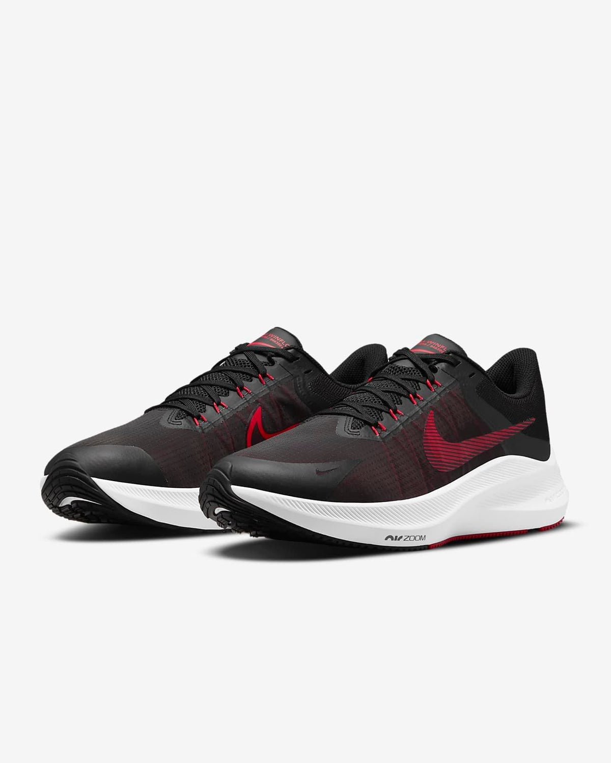 Nike Zoom Winflo 8 Running Shoes in Black Red CW3419-003 - product image from the listing.