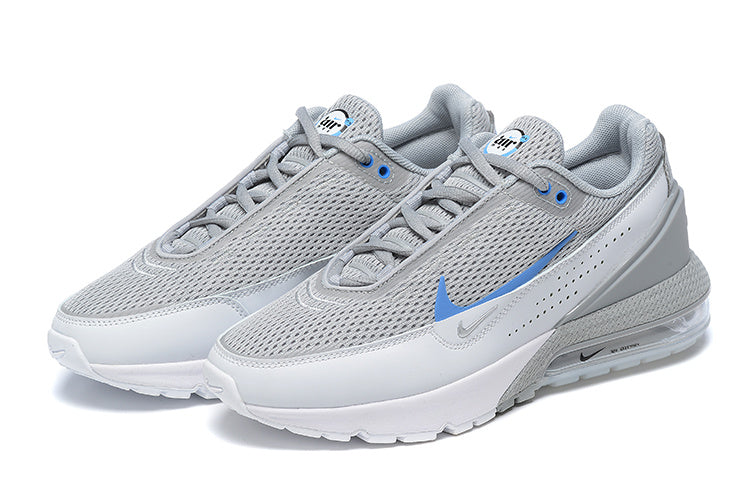 Grey and Blue Nike Air Max Sneakers - product image from the listing.