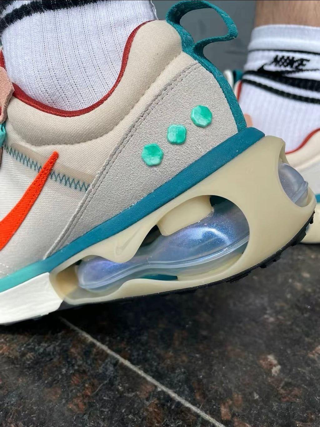 Nike Air Max Dawn Sneakers in Grey Blue White DQ4974-181 - product image from the listing.