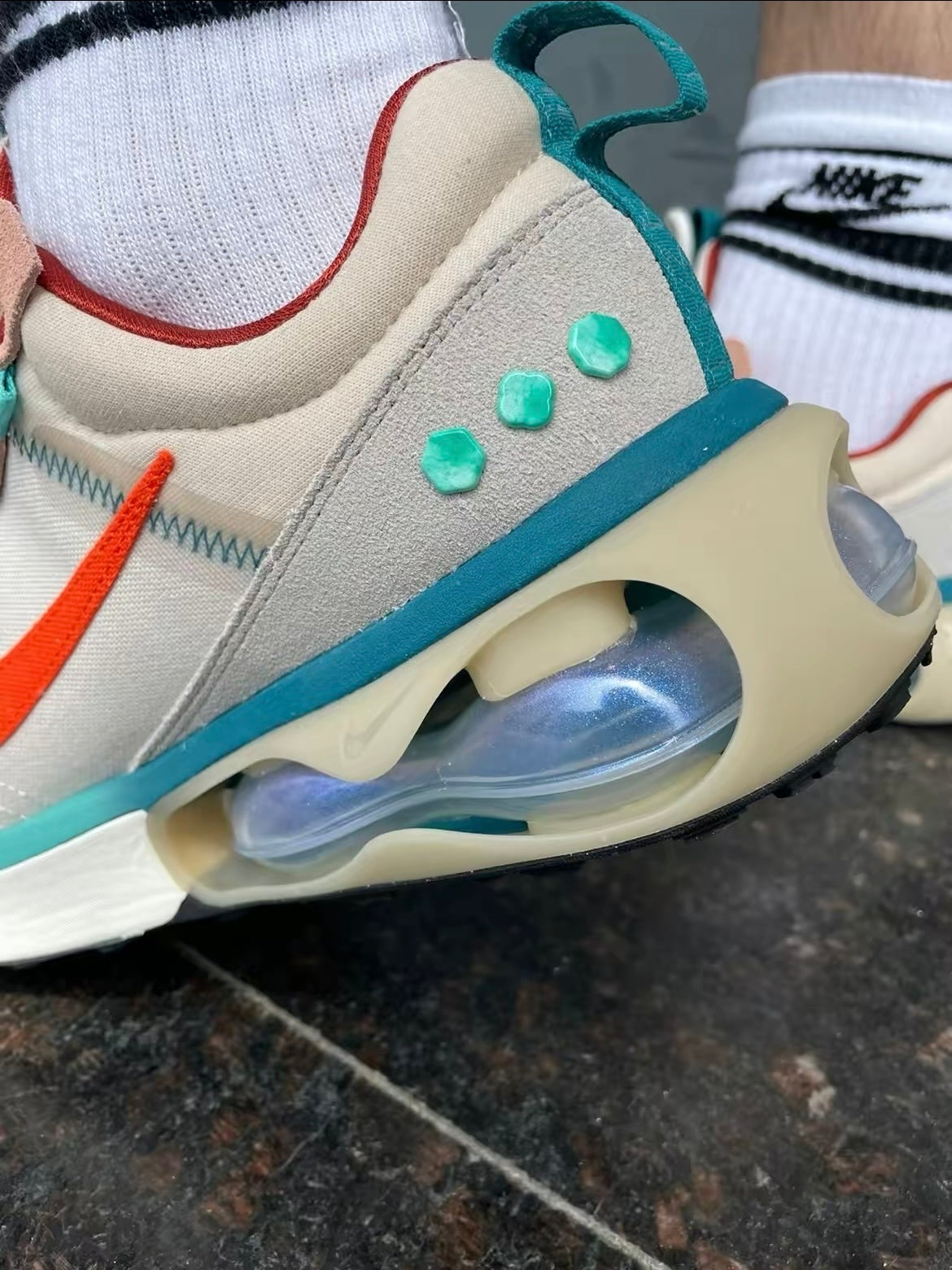 Nike Air Max Dawn Sneakers in Grey Blue White DQ4974-181 - product image from the listing.