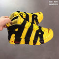 Nike Air More Uptempo Sneakers in Yellow Black Red 09JHD1215 - product image from the listing.