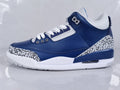Air Jordan 3 Retro Sneakers in Blue and Grey - product image from the listing.