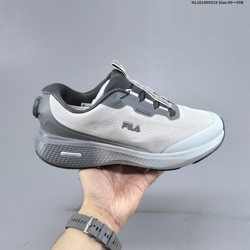 Men's FILA BOA NUVOLE RUN 3+ Running Shoes, Grey - product image from the listing.
