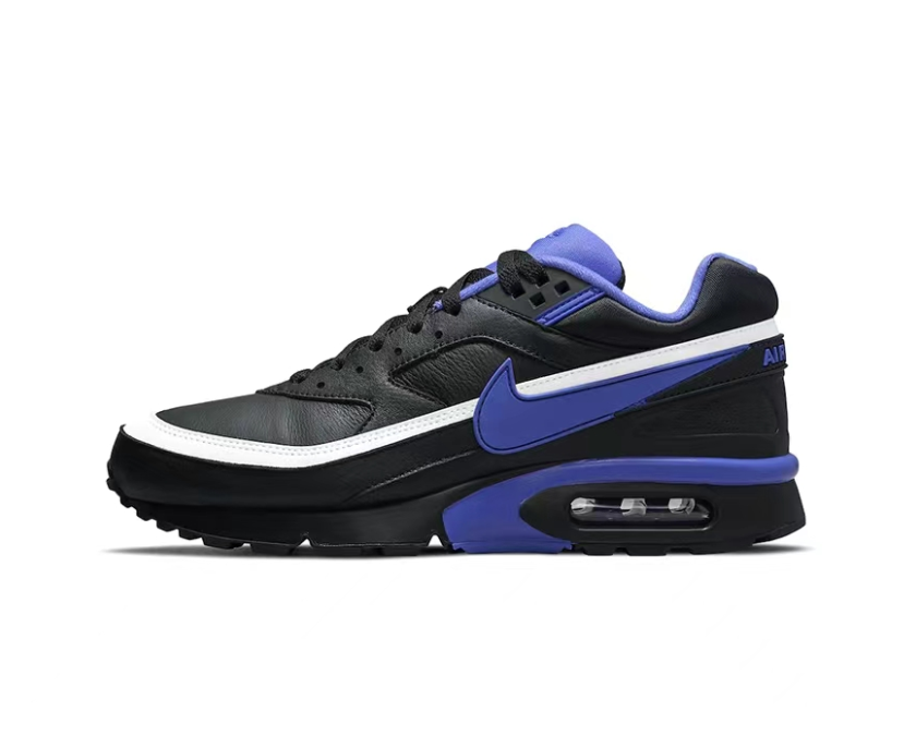 Nike Air Max Low-Top Sneakers in Black and Blue - product image from the listing.