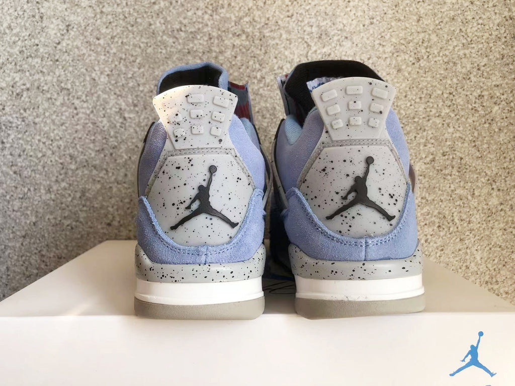 Jordan 4 Retro Sneakers in University Blue - product image from the listing.