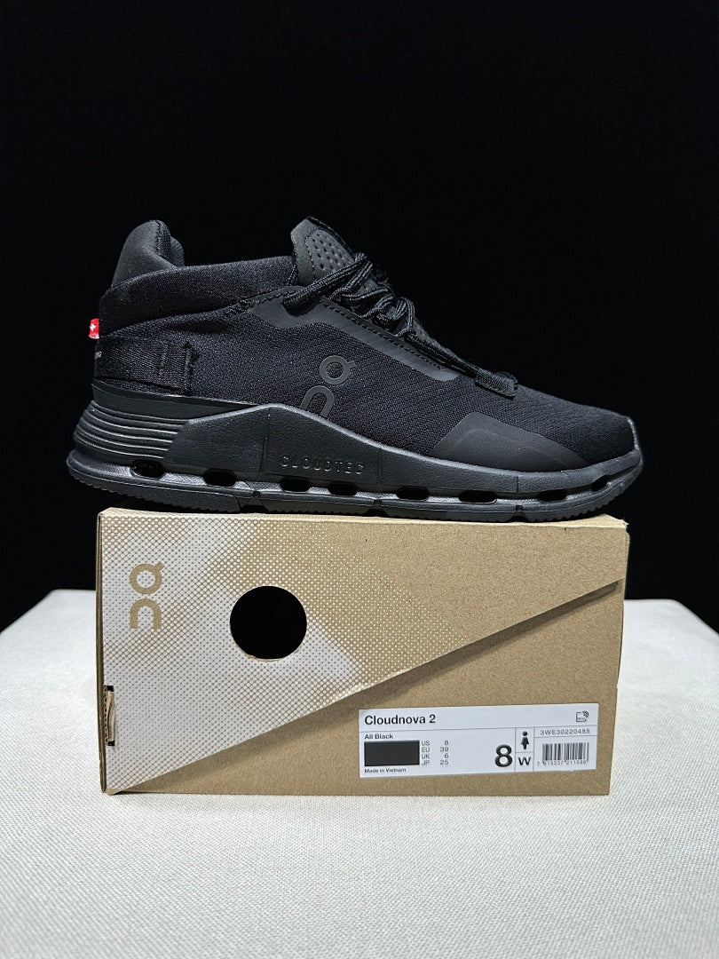 On Cloudnova 2 Sneakers in Black - product image from the listing.
