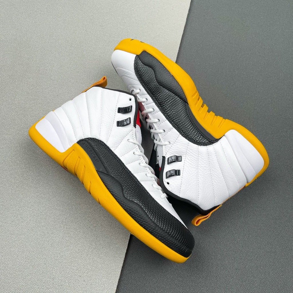 Air Jordan 12 25 Years in China White Black Yellow DR8887-100 - product image from the listing.