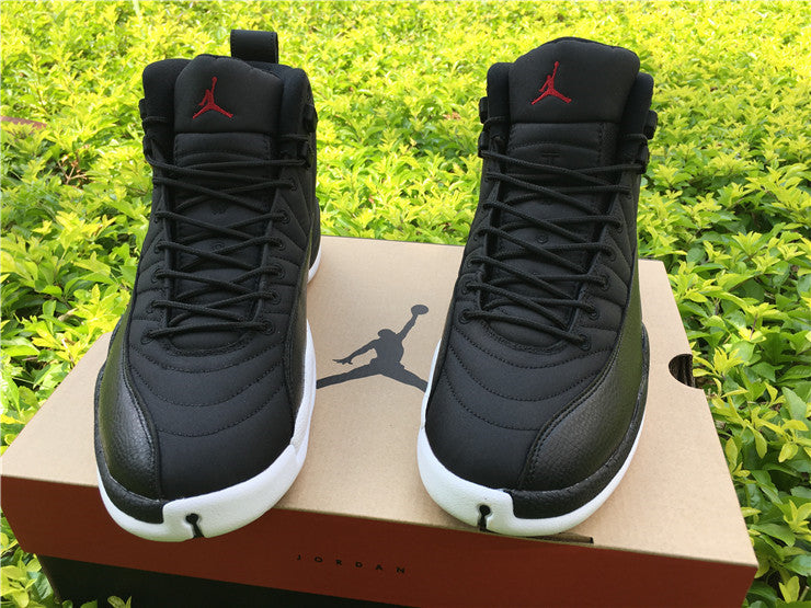 Air Jordan 12 Black Nylon High-Top Sneakers - product image from the listing.