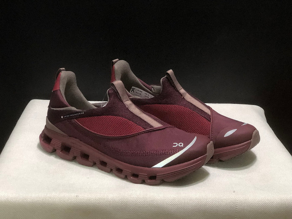 On Cloud X 4 Coast Slip-On Sneakers in Burgundy Red - product image from the listing.