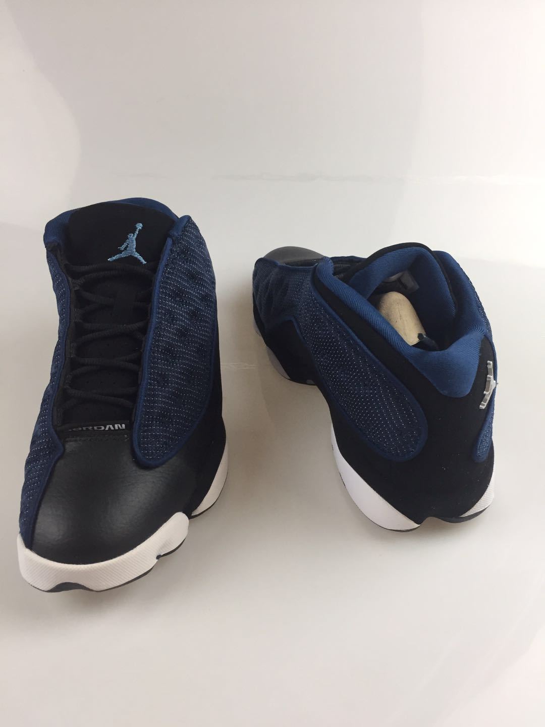Navy and Volt Jordan Flight Club 91 Sneakers - product image from the listing.