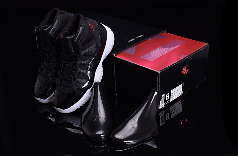 Air Jordan 11 High-Top Basketball Shoes Black White - product image from the listing.