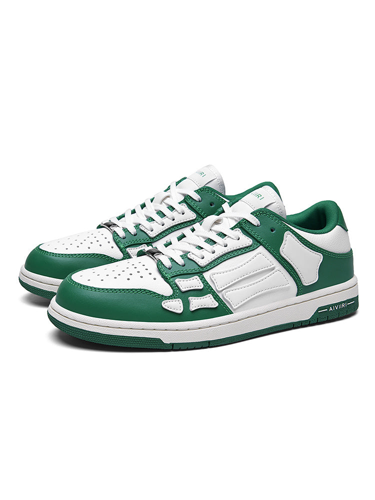 AIMIR Low-Top Sneakers in Green and White FS003-344 - product image from the listing.