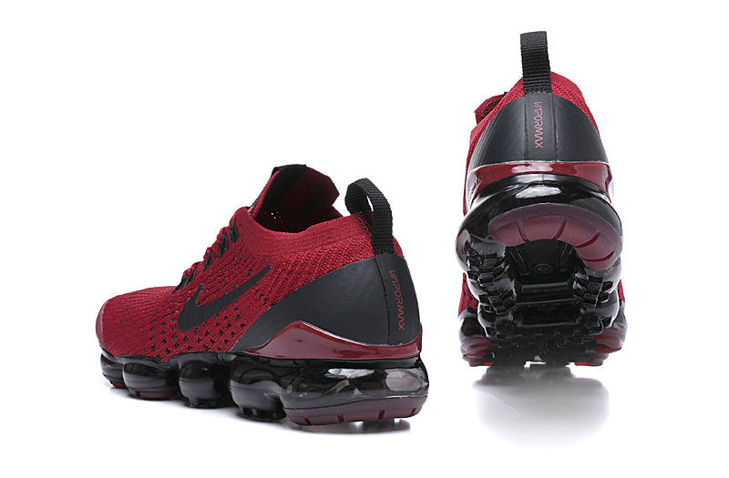 Nike Air VaporMax 2019 Sneakers in Burgundy and Black - product image from the listing.