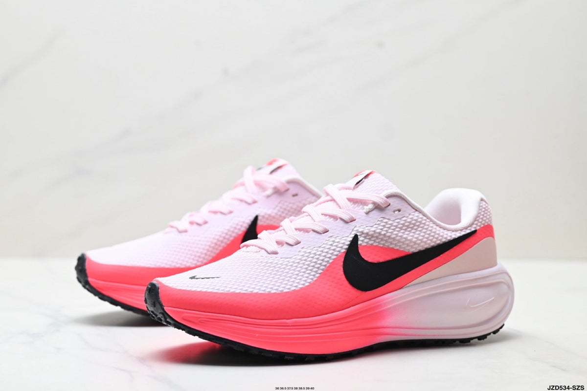 Women's Nike Revolution 8 Running Shoes White Pink - product image from the listing.