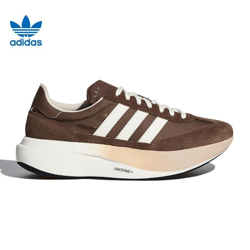 adidas Low-Top Sneakers in Brown and White - product image from the listing.