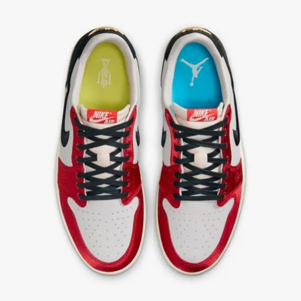 Air Jordan 1 Low OG x Trophy Room Sail and Varsity in Red - product image from the listing.
