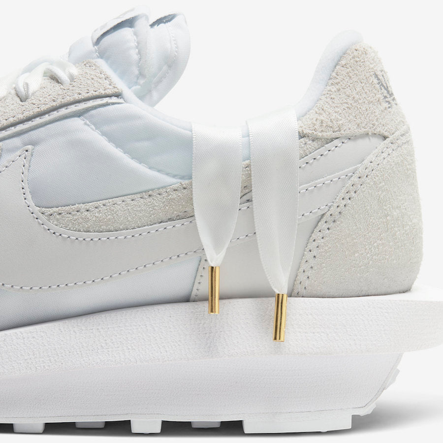 Nike x sacai LDV Waffle White Nylon Trainers BV0073-101 - product image from the listing.
