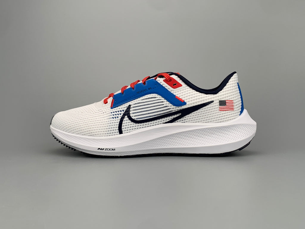 Nike Air Zoom Pegasus 40 White Blue FN0013-100 Shoes for Running - product image from the listing.