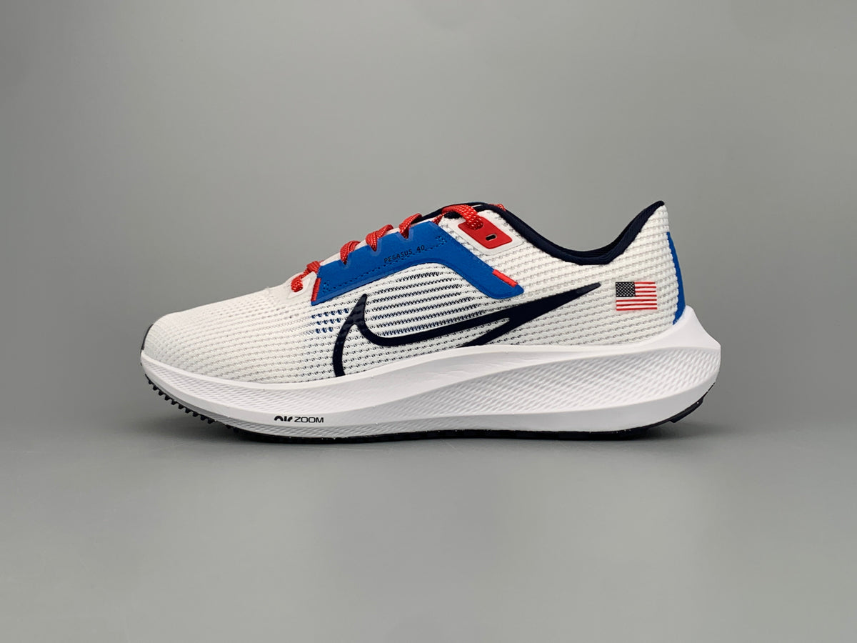 Nike Air Zoom Pegasus 40 White Blue FN0013-100 Shoes for Running - product image from the listing.