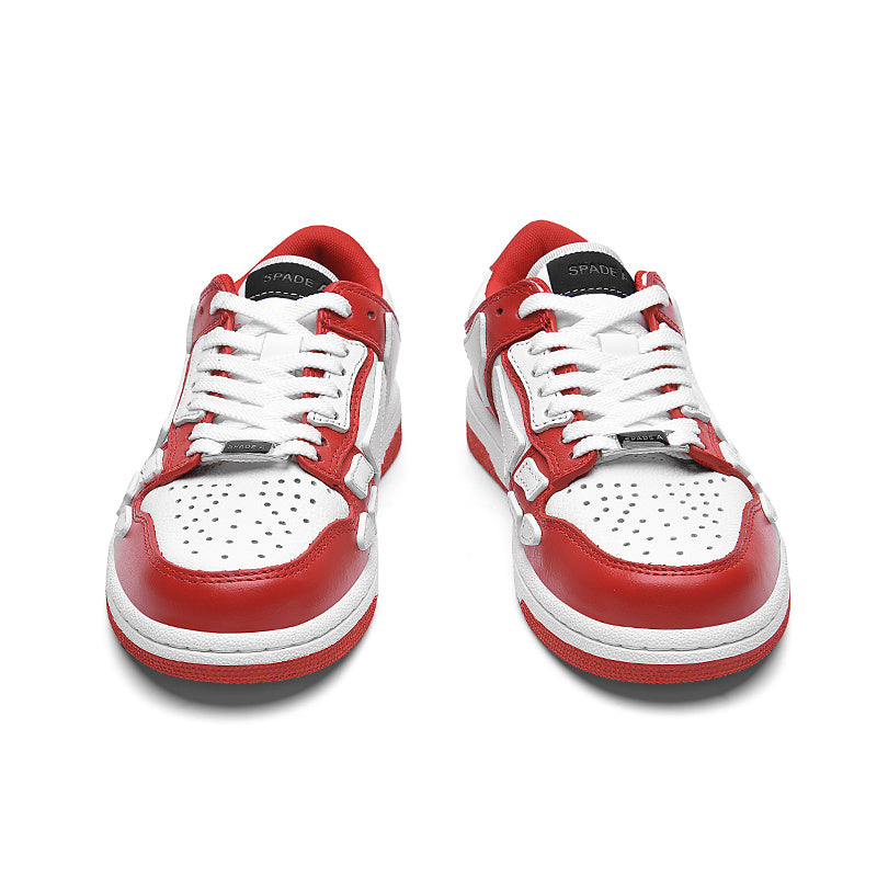 Red and White Spade A Low-Cut Sneakers MFS003-324 - product image from the listing.