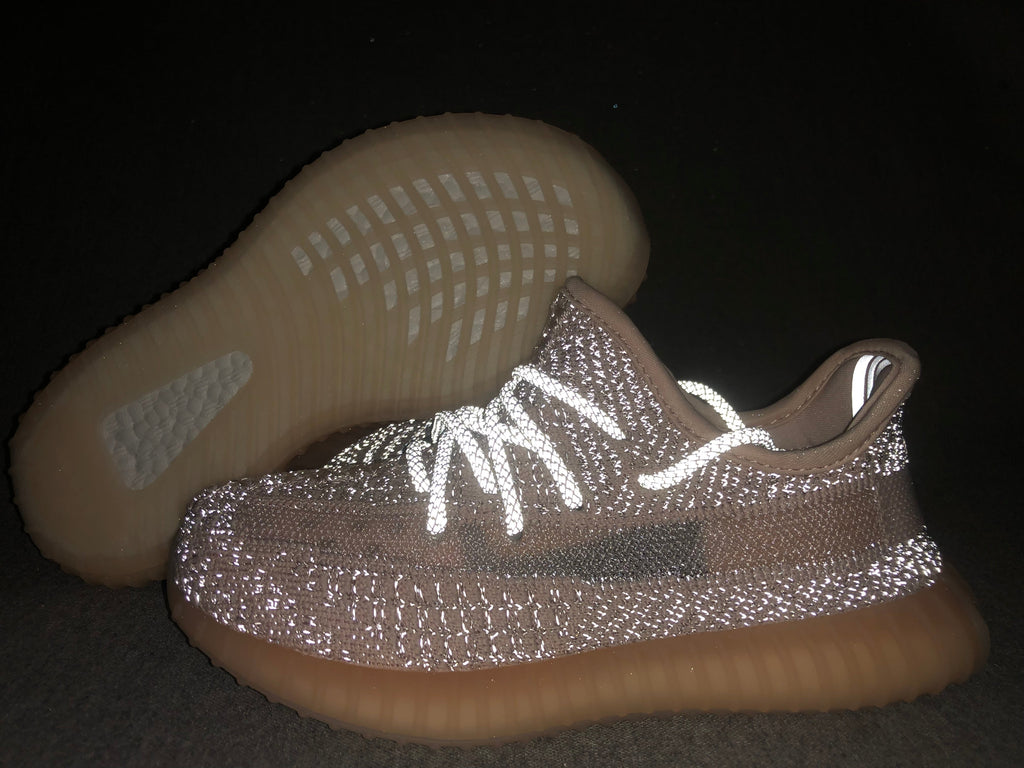 Adidas Yeezy Boost 350 V2 Kids Sneakers in Silver Pink - product image from the listing.